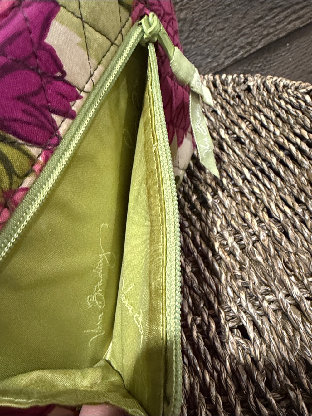 Vera Bradley Hello Dahlia Pattern Opera Wallet Style Clutch Designer Fall 2010 - Picture 4 of 16